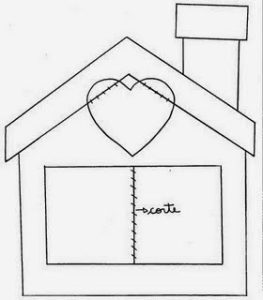 risco casinha linda patch aplique